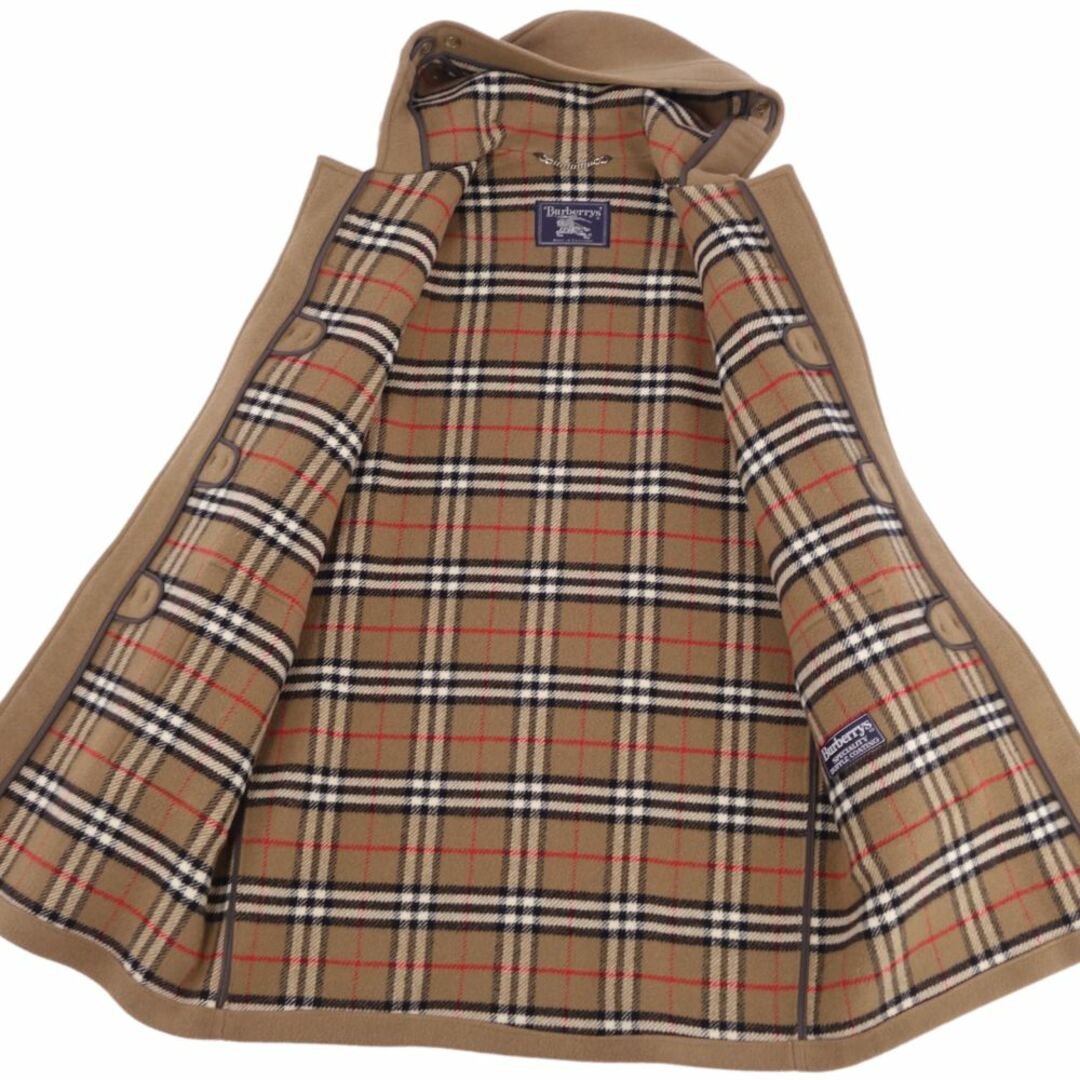 BURBERRY(バーバリー)の美品 Vintage バーバリー Burberrys コート 英国製 ダッフルコート ウール 裏チェック アウター レディース 12(XL相当) ブラウン レディースのジャケット/アウター(その他)の商品写真