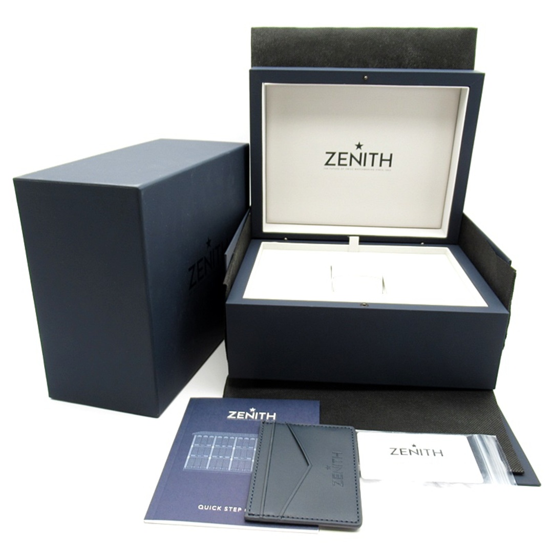 ZENITH(ゼニス)のゼニス クロノマスター オープン エル プリメロ ウォッチ 39.5mm Chronomaster El Primero Open 18.3300.3604/69.C922 箱 保証書 K18PG/革 メンズ時計 シルバー 美品 【新品】 メンズの時計(その他)の商品写真