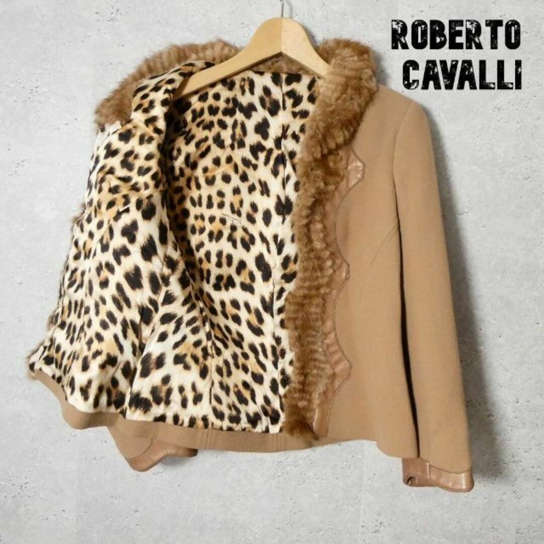 美品 ROBERTO CAVALLI ミンクファー ジャケット コート 【海外輸入