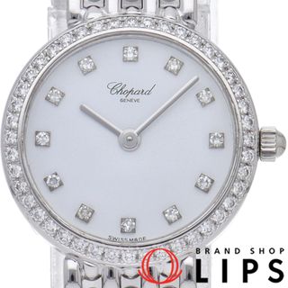 ショパール(Chopard)のショパール クラシック レディース時計 ダイヤベゼル 12Pダイヤ Classic Ladies 10/S5911 保証書 K18WG レディース時計 ホワイト 仕上げ済 美品 【中古】(腕時計)