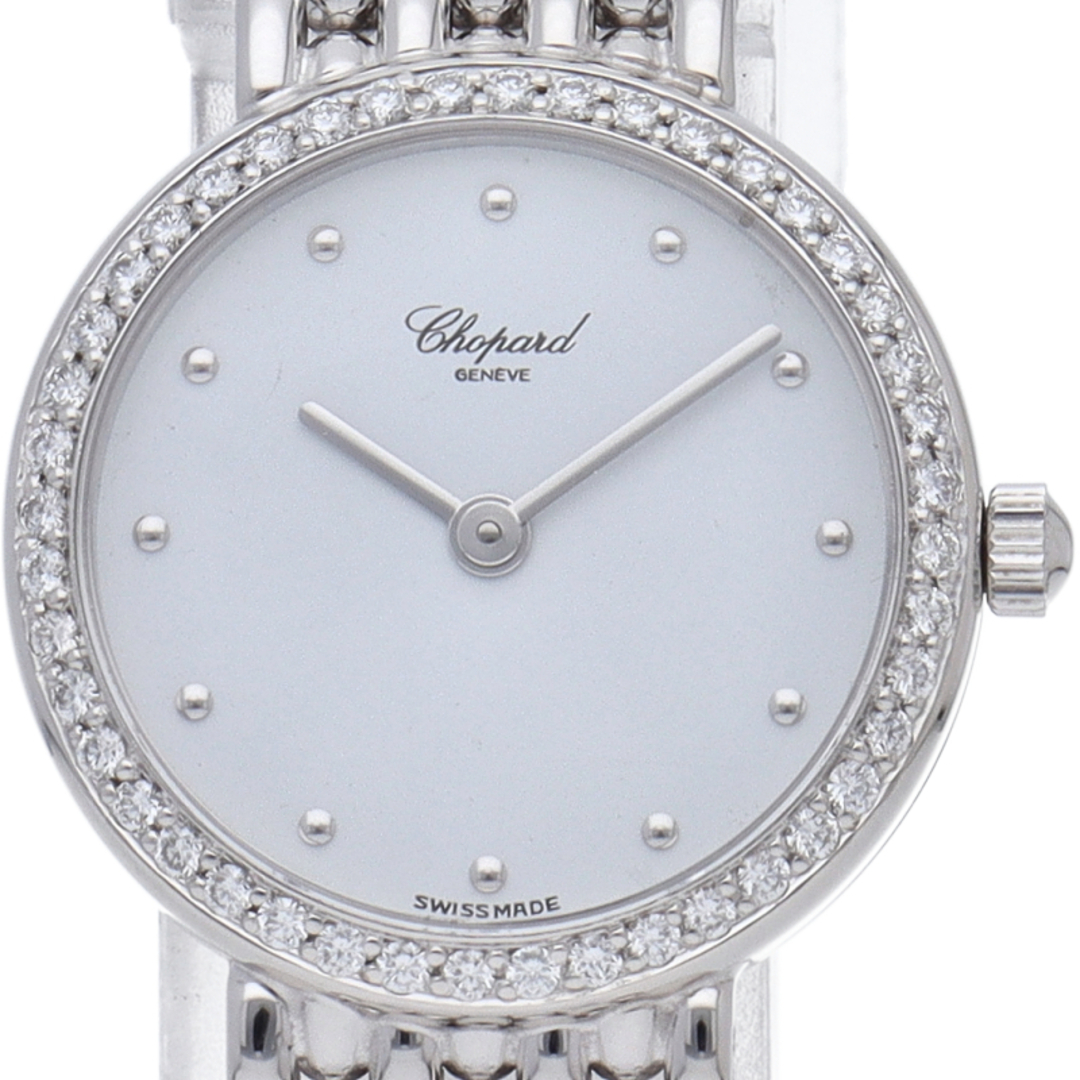 Chopard(ショパール)のショパール クラシック レディース時計 ダイヤベゼル Classic Ladies 919 K18WG レディース時計 ホワイト 仕上げ済 美品 【中古】 レディースのファッション小物(腕時計)の商品写真