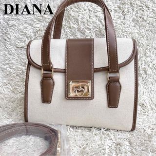 DIANA - ダイアナ Diana ブラック クロコ型押し2way バッグ 新品同様の ...