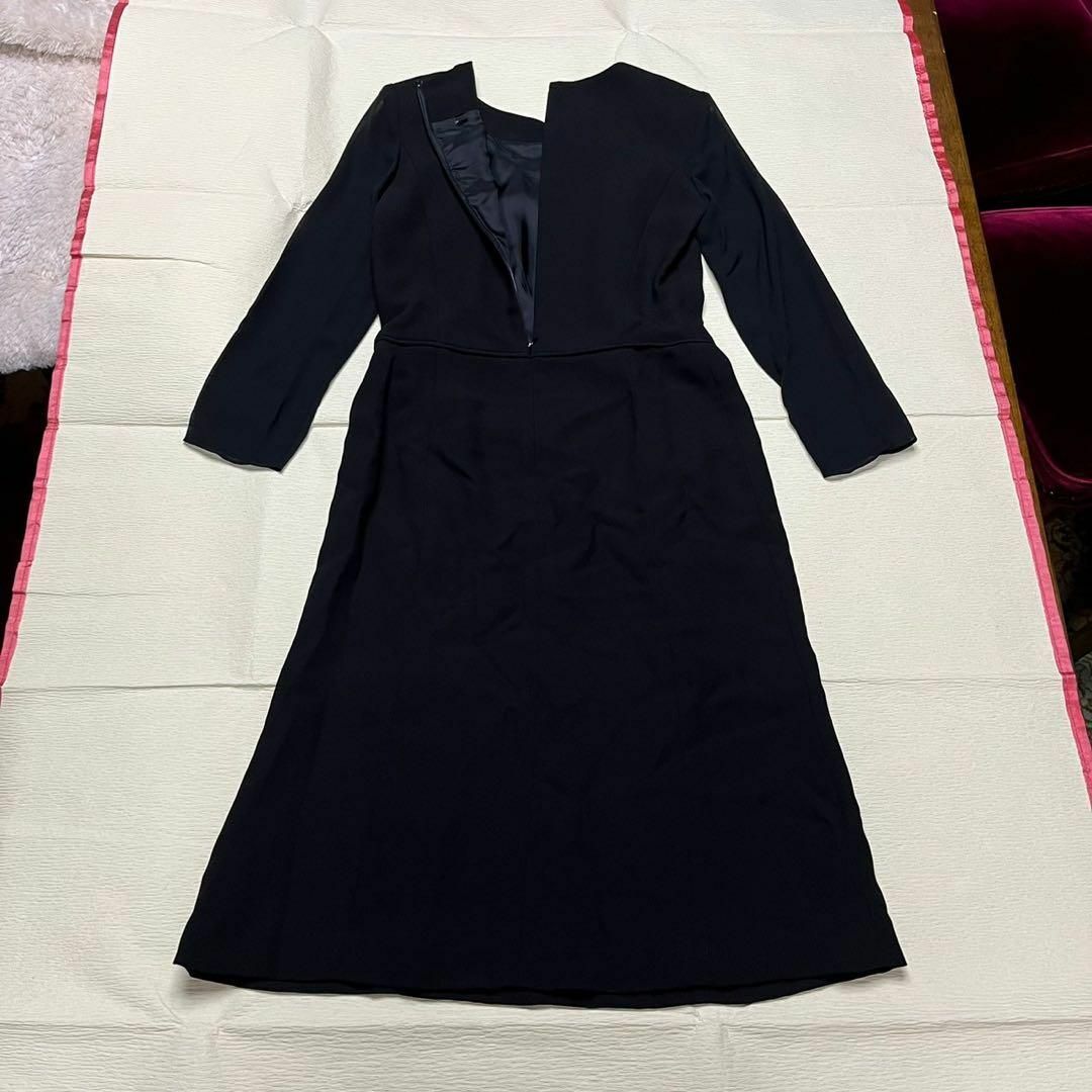 TOKYO IGIN(トウキョウイギン)の【高級】東京イギン　ブラックフォーマル　ジャケット　ワンピース　セットアップ　9 レディースのフォーマル/ドレス(礼服/喪服)の商品写真