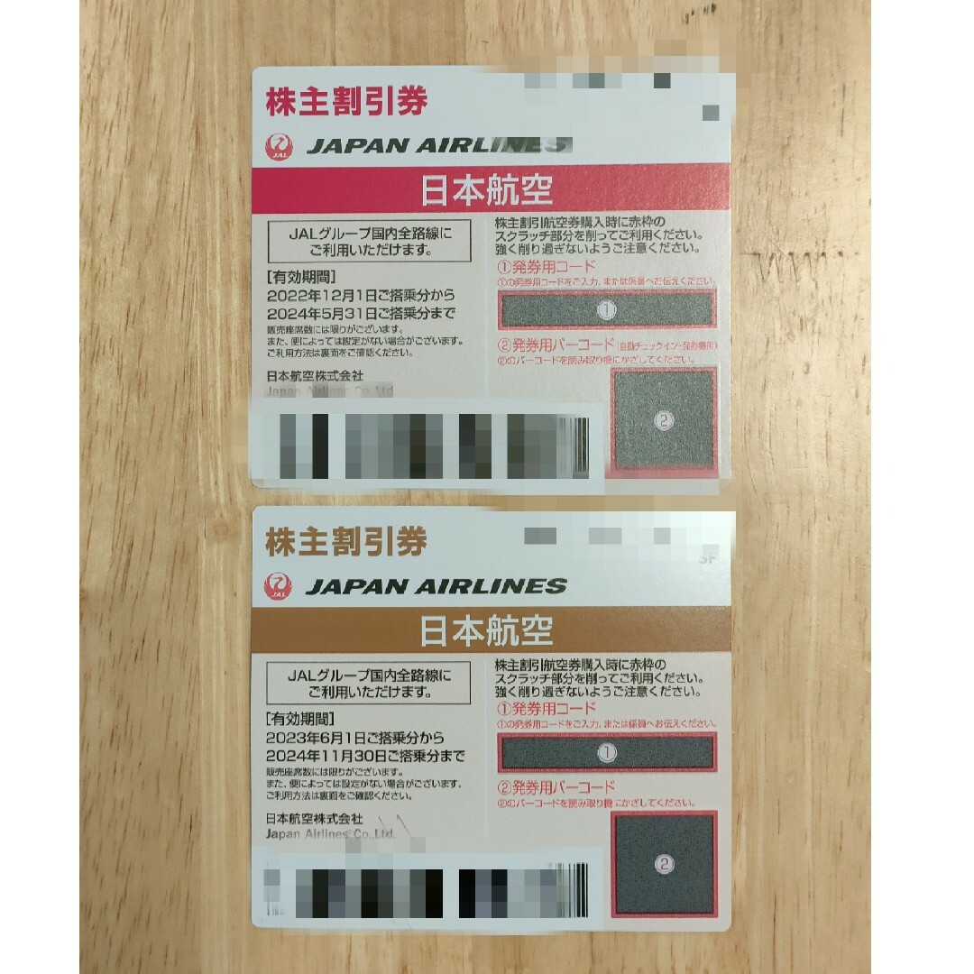 JAL 株主割引券　2枚セット エンタメ/ホビーのエンタメ その他(その他)の商品写真