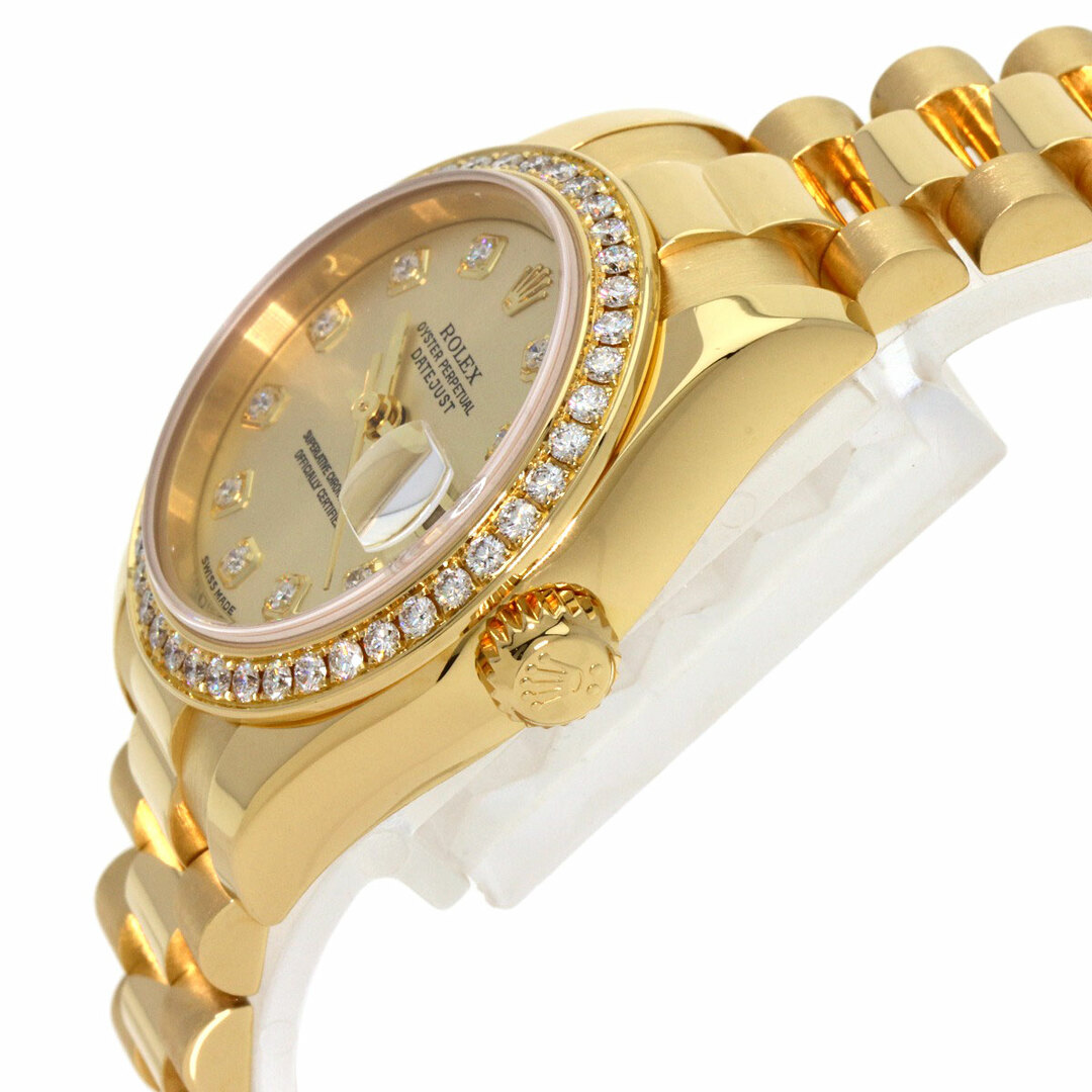 ROLEX(ロレックス)のROLEX 179138G デイトジャスト 10P ダイヤモンド 腕時計 K18YG K18YG ダイヤモンド レディース レディースのファッション小物(腕時計)の商品写真