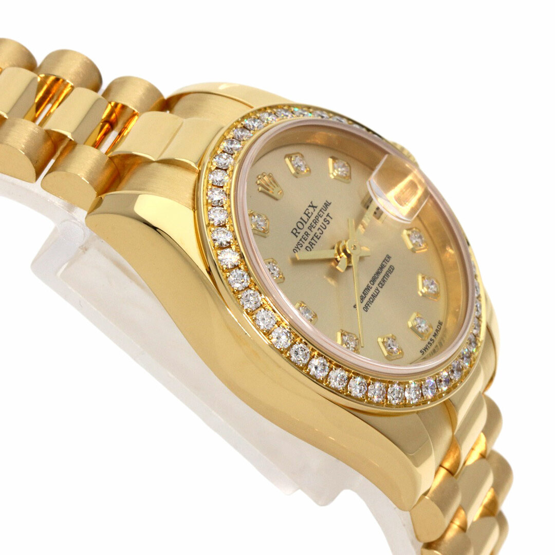 ROLEX(ロレックス)のROLEX 179138G デイトジャスト 10P ダイヤモンド 腕時計 K18YG K18YG ダイヤモンド レディース レディースのファッション小物(腕時計)の商品写真