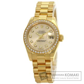 ロレックス(ROLEX)のROLEX 179138G デイトジャスト 10P ダイヤモンド 腕時計 K18YG K18YG ダイヤモンド レディース(腕時計)