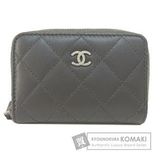 シャネル(CHANEL)のCHANEL マトラッセ ココマーク シルバー金具 コインケース カーフ レディース(コインケース)