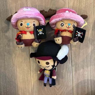 ワンピース(ONE PIECE)のワンピース チョッパー ミホーク ぬいぐるみ 3個セット チョッパーマン(キャラクターグッズ)