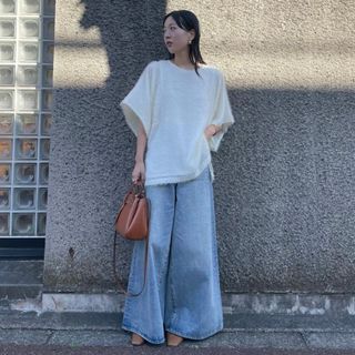 クラネ(CLANE)の【CLANE】J/W WIDE DENIM PANTS(デニム/ジーンズ)