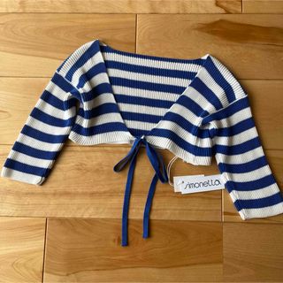 Simonetta - 新品 タグ付き イタリア製 シモネッタ ボーダー ボレロ