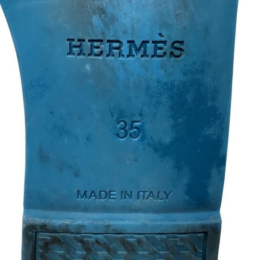 Hermes(エルメス)のエルメス ミュール 35 レディース ブルー レディースの靴/シューズ(ミュール)の商品写真