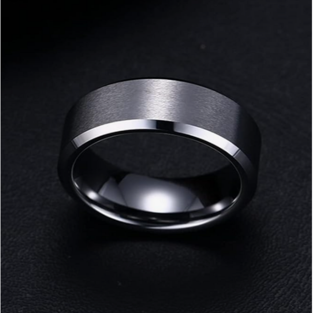 【RN132】リング　アクセサリー  　メンズ 　シルバー　タングステン 　指輪 メンズのアクセサリー(リング(指輪))の商品写真