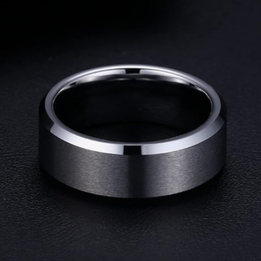 【RN132】リング　アクセサリー  　メンズ 　シルバー　タングステン 　指輪 メンズのアクセサリー(リング(指輪))の商品写真