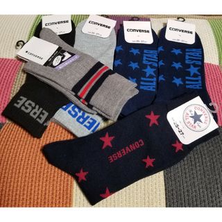 CONVERSE - CONVERSE　コンバース　25-27cm　ロゴ入　ソックス　靴下　６足セット