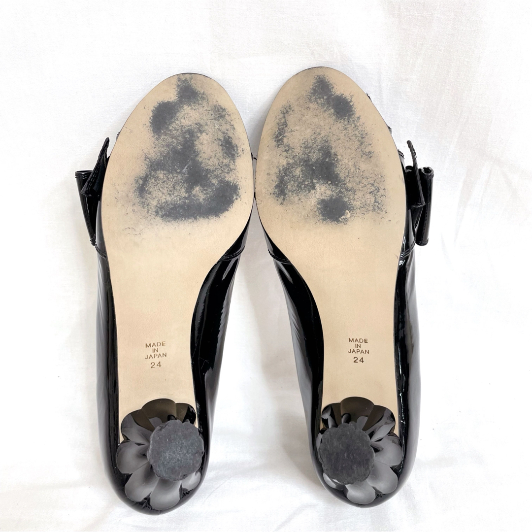 ANNA SUI(アナスイ)のヒールが可愛い♡ANNA SUI アナスイ パンプス ミュール 靴  24 蝶々 レディースの靴/シューズ(ハイヒール/パンプス)の商品写真