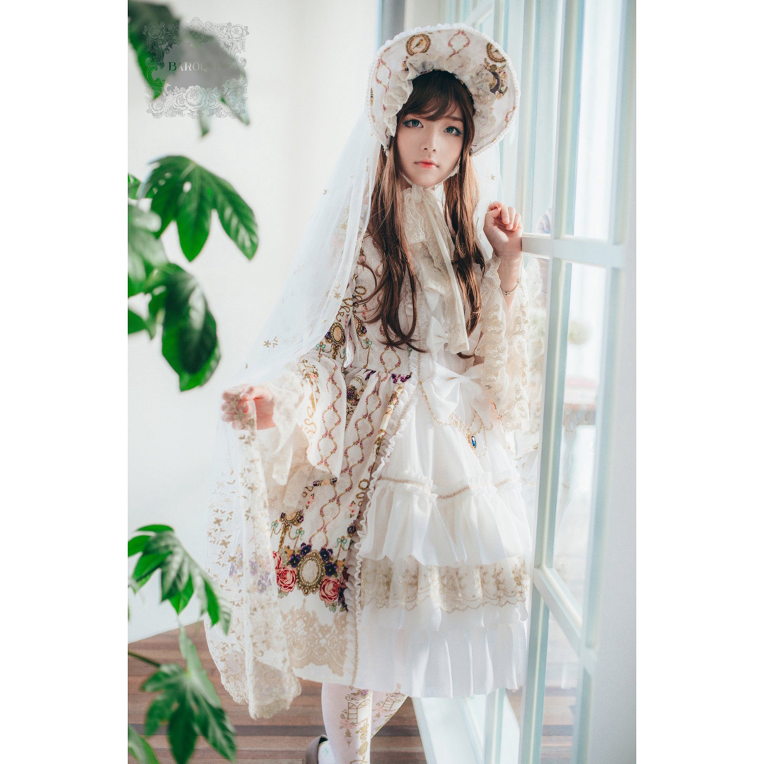 Angelic Pretty(アンジェリックプリティー)のBaroqueバロック×sakizoコラボ＊ラプンツェルドレス＊Rapunzel レディースのワンピース(ひざ丈ワンピース)の商品写真