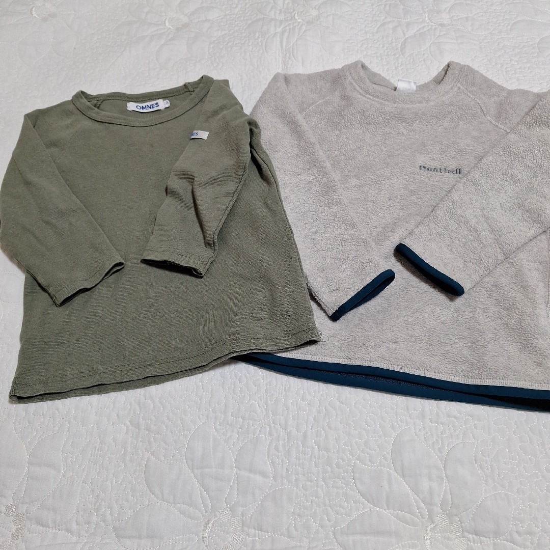 mont bell(モンベル)の二点セット mont-bell 110 キッズ/ベビー/マタニティのキッズ服男の子用(90cm~)(Tシャツ/カットソー)の商品写真