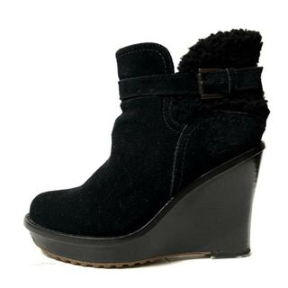 アグ(UGG)のアグ ショートブーツ 22.0 レディース - 黒(ブーツ)