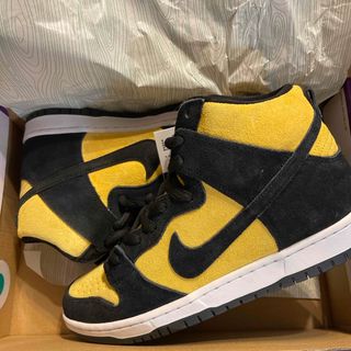 ナイキ(NIKE)の28cm NIKE SB DUNK HIGH "MAIZE AND BLACK"(スニーカー)