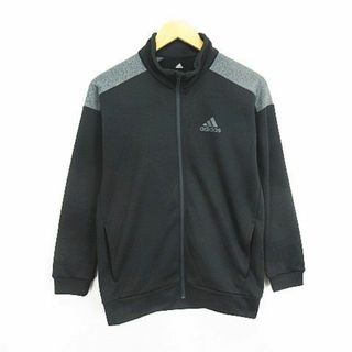 アディダス(adidas)のアディダス ジャージ ジャケット 長袖 ロゴ 裏フリース 160 ブラック(その他)