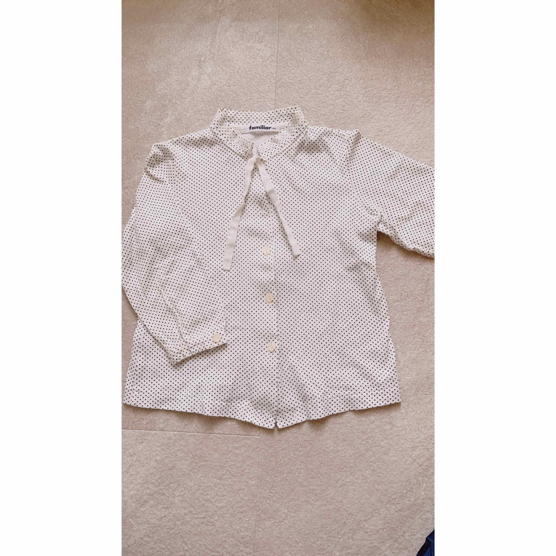 familiar(ファミリア)のfamiliar ブラウス　ドット キッズ/ベビー/マタニティのキッズ服女の子用(90cm~)(ブラウス)の商品写真