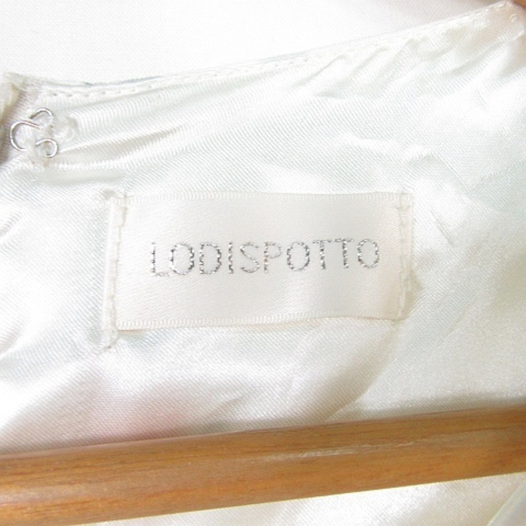 LODISPOTTO(ロディスポット)のロディスポット LODISPOTTO ワンピース 膝丈 七分袖 M ホワイト レディースのワンピース(ひざ丈ワンピース)の商品写真