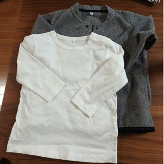 ムジルシリョウヒン(MUJI (無印良品))の無印　カットソーサイズ90&フリースサイズ100(Tシャツ/カットソー)