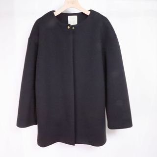 ビームス(BEAMS)のB:MING LIFE STORE by BEAMS　ダンボールニット　ショートコート　黒　Ｓ(ニットコート)