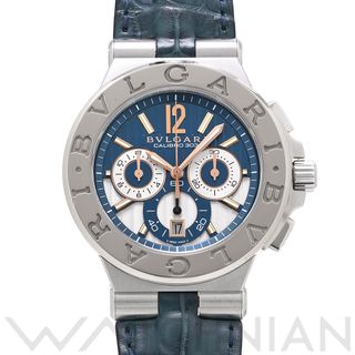 ブルガリ(BVLGARI)の中古 ブルガリ BVLGARI DG42SWGCH ブルー /シルバー メンズ 腕時計(腕時計(アナログ))