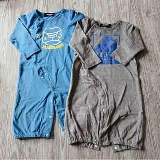 エクストララージキッズ(XLARGE KIDS)のXLARGE KIDS ロンパース 2枚セット 80cm(ロンパース)