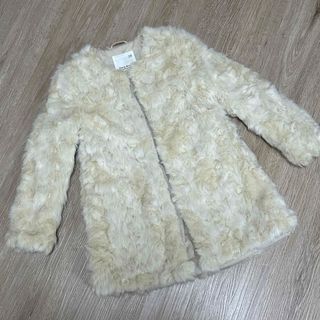 ザラキッズ(ZARA KIDS)のZARA girl ザラ　子供服　ファーコート　134 9size ファージャケ(コート)