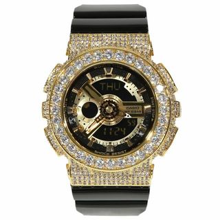 ベビージー(Baby-G)のBABY-G ベイビーG カスタム G-SHOCK CZダイヤ（キュービックジルコニア）ゴールド カスタムバタフライバックル(腕時計)