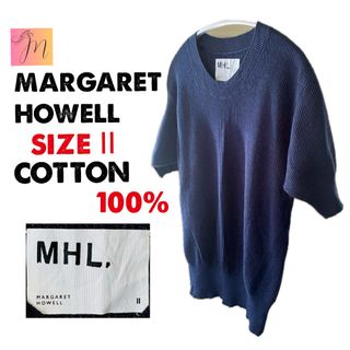 【土日10%引き】MHL. マーガレットハウエルコットン サマーニッ ト  M