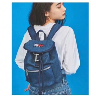 トミーヒルフィガー(TOMMY HILFIGER)のTOMMY HILFIGER デニム バックパック リュック　ブルー(リュック/バックパック)