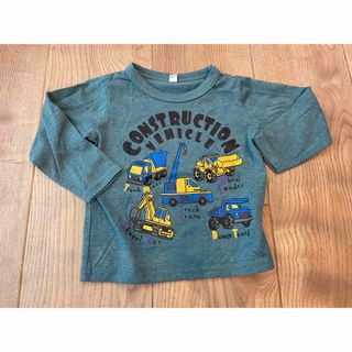 ニシマツヤ(西松屋)の西松屋　長袖カットソー　ショベルカー　働く車　90センチ(Tシャツ/カットソー)