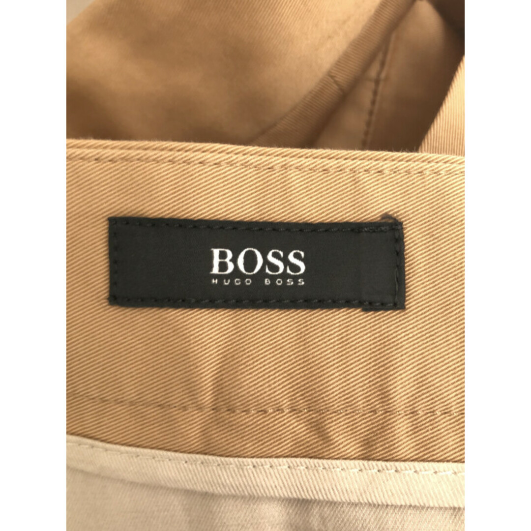 HUGO BOSS(ヒューゴボス)のHUGO BOSS ヒューゴ ボス コットンストレッチ ダブルブレストセットアップスーツ  ベージュ 48 メンズのスーツ(セットアップ)の商品写真