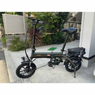 電動アシスト自転車　AiDDE 　A1TS　折りたたみ式 14インチ　ブラック(自転車本体)