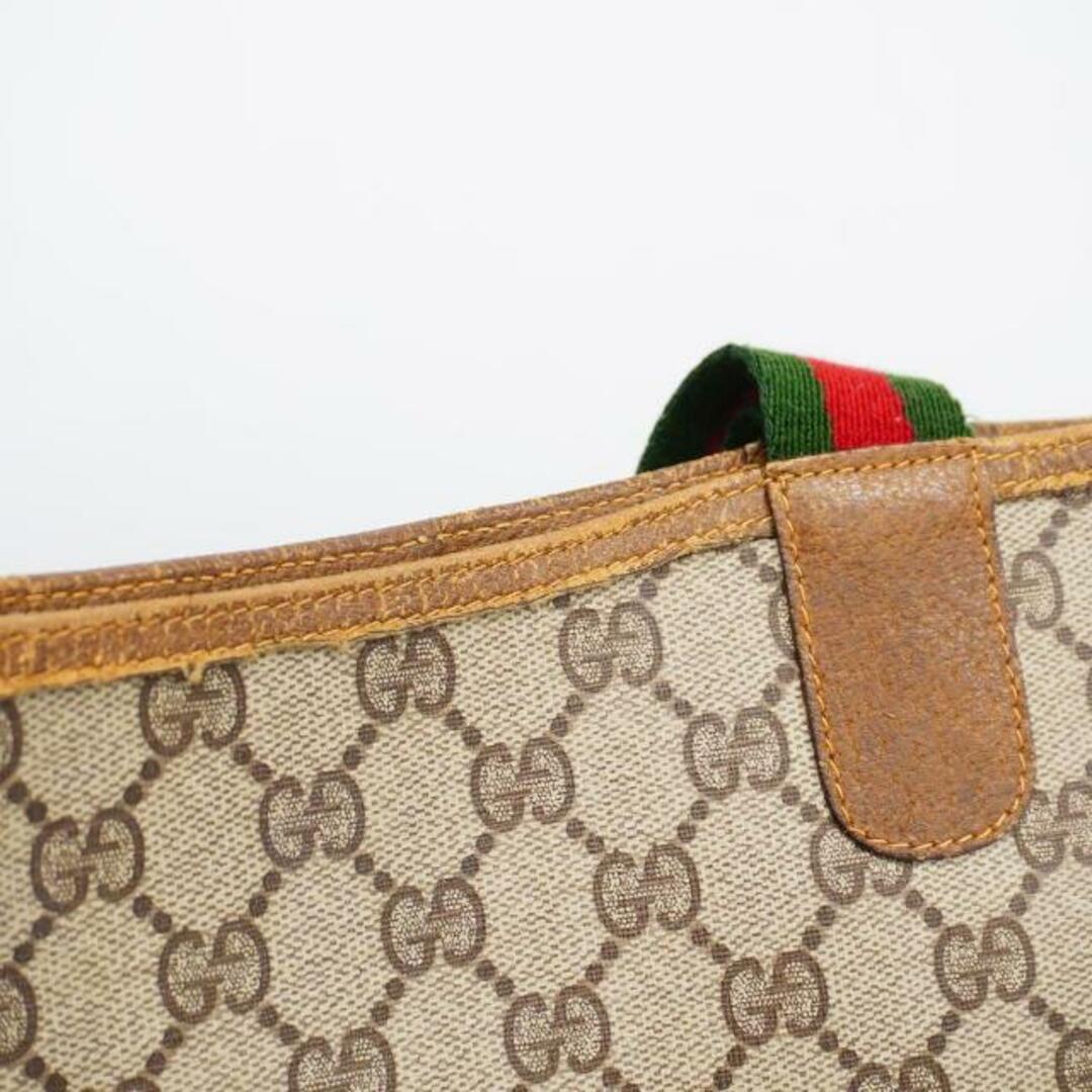 レビュー高評価のおせち贈り物
 【4ee5865】グッチ グッチ（GUCCI）GGスプリーム｜シェリーライン｜ハンドバッグ｜トート トートバッグ/GGスプリーム/シェリーライン/56 02 GGスプリームトートバッグ 003/PVC/レザー/ブラウン/ベージュ GUCCI バッグ 8