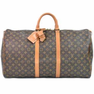 ルイヴィトン(LOUIS VUITTON)の本物 ルイヴィトン LOUIS VUITTON LV キーポル 55 モノグラム ボストンバッグ ハンドバッグ トラベルバッグ ブラウン M41424 Keepall ビトン バッグ 中古(ボストンバッグ)