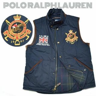 ポロラルフローレン(POLO RALPH LAUREN)のポロラルフローレン■ロゴワッペン キルティングベスト 中綿　メンズ  エンブレム(ダウンベスト)