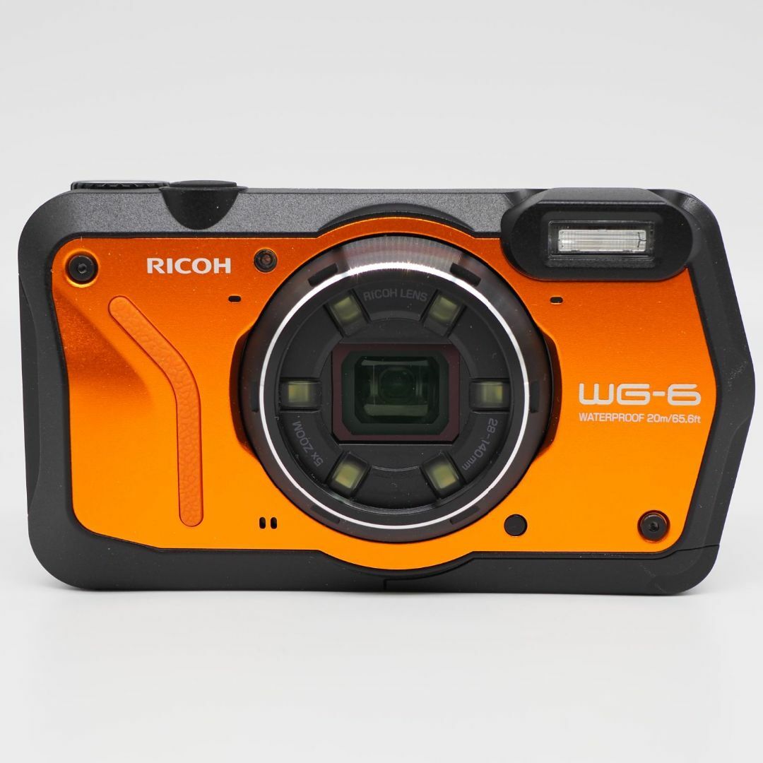 RICOH(リコー)の■ほぼ新品■ RICOH WG-6 オレンジ スマホ/家電/カメラのカメラ(コンパクトデジタルカメラ)の商品写真