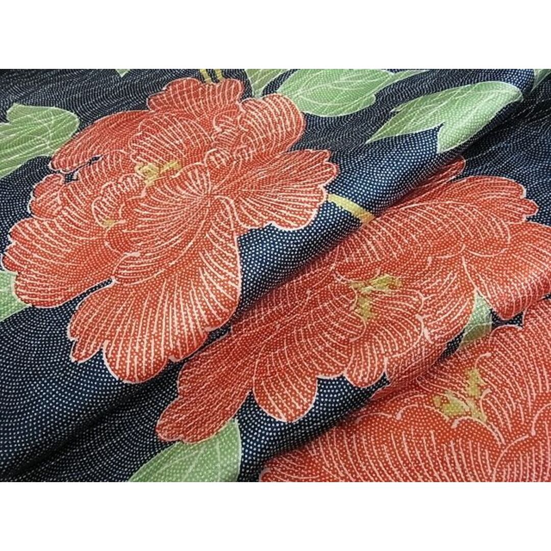 平和屋-こころ店■上質な小紋　枝垂れ花文　金彩　着丈159.5cm　裄丈64.5cm　正絹　逸品　mop3885商品詳細