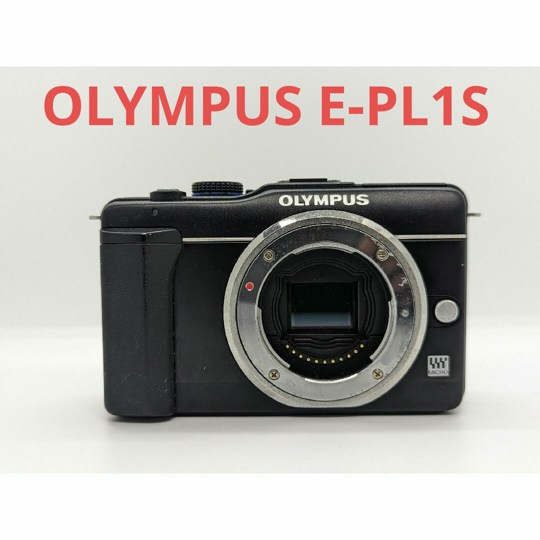 OLYMPUS(オリンパス)の2月1日限定価格✨OLYMPUS E-PL1S ボディ ブラック スマホ/家電/カメラのカメラ(ミラーレス一眼)の商品写真