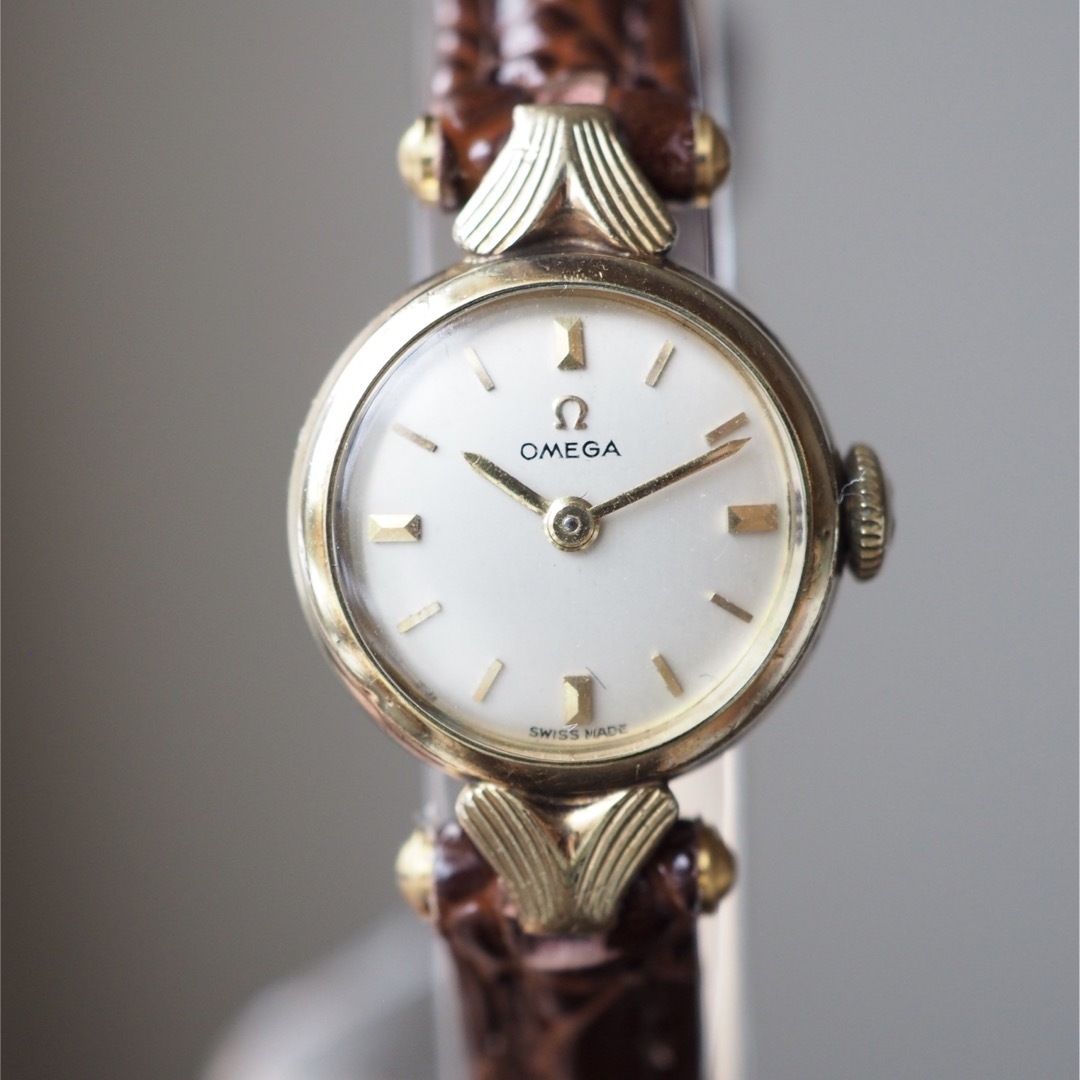 OMEGA(オメガ)のOMEGA オメガ ラウンド型 ゴールド アンティーク時計✴︎ロレックス レディースのファッション小物(腕時計)の商品写真