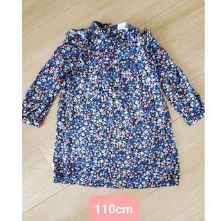 ギャップキッズ(GAP Kids)のGap キッズ　お花　ワンピース、女の子　110cm(ワンピース)