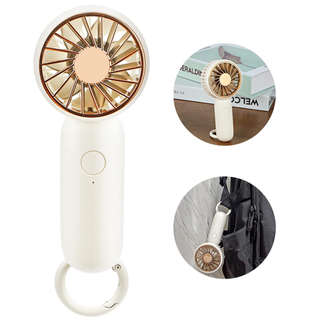 ポータブルミニファン 手持ち扇風機/卓上扇風機/首掛け扇風機 USB 充電式(日用品/生活雑貨)
