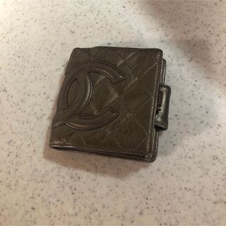 シャネル(CHANEL)のCHANEL カンボンライン　　二つ折り財布(財布)