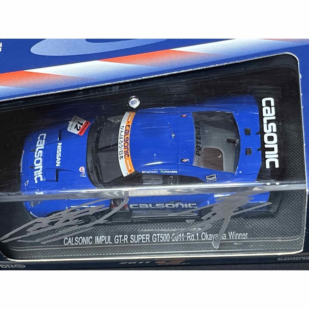 日産(ニッサン)のエブロ 1/43 スーパーGT500 カルソニック インパル GT-R Rd.1 エンタメ/ホビーのおもちゃ/ぬいぐるみ(ミニカー)の商品写真