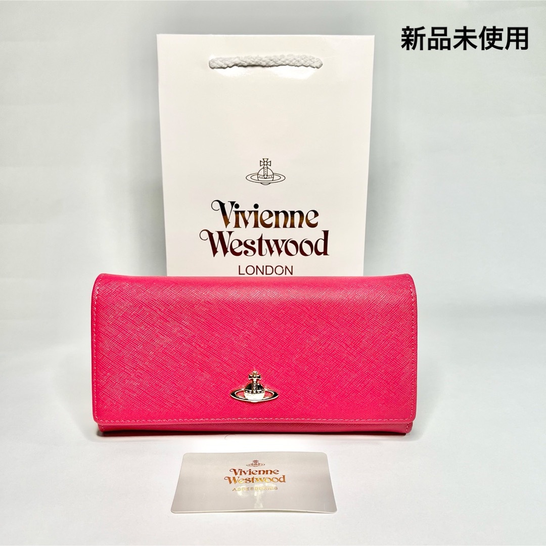 【在庫限り‼︎】Vivienne Westwood ピーチ　チェーンウォレット